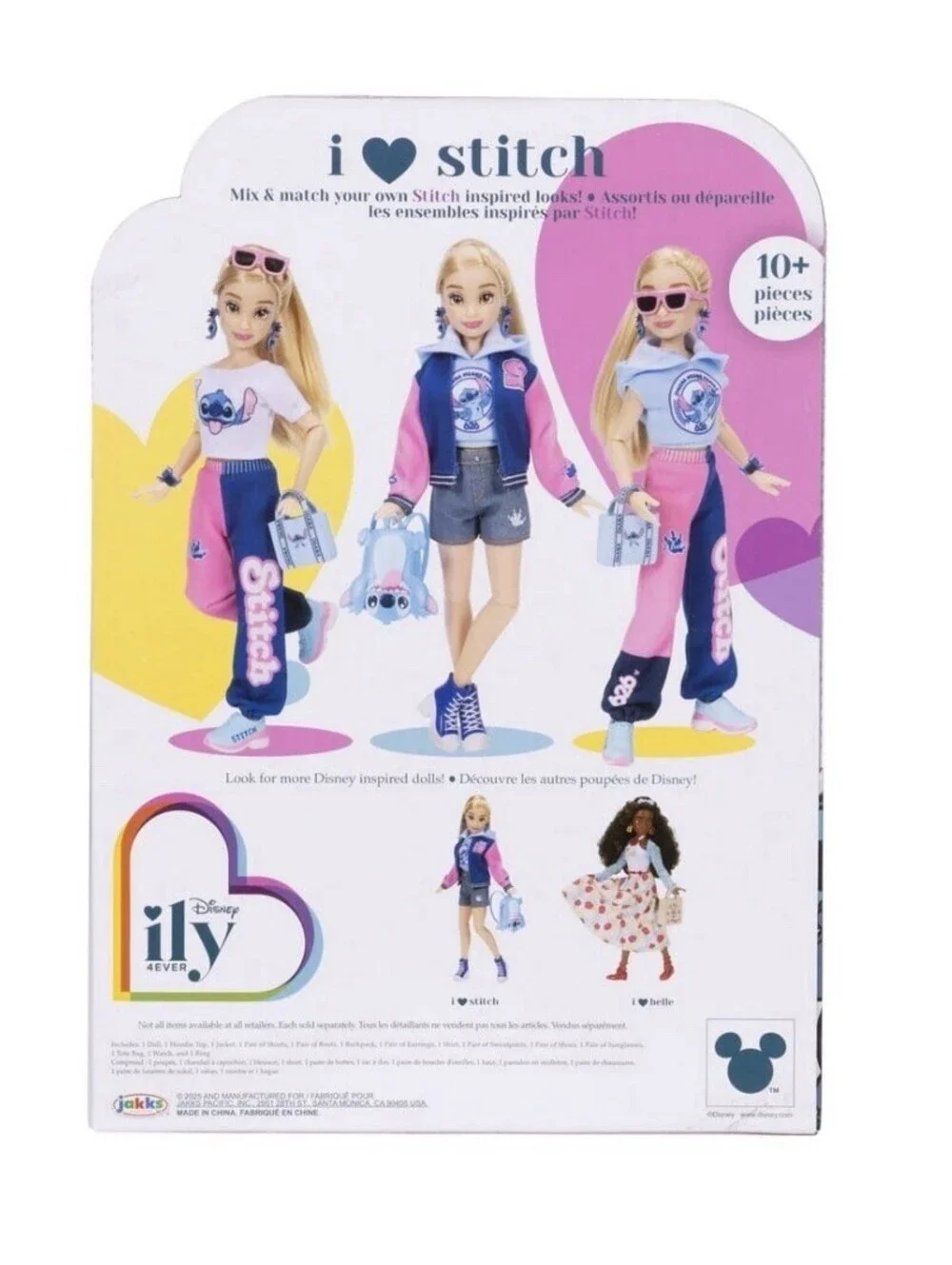 4 Disney ILY 4EVER Doll Maleficent Hocus Pocus Stitch Nightmare Before Christmas